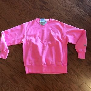 NEW Champion sweater ( NEON PINK )